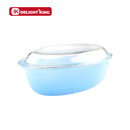 Organic Coating Nonstick Glass Casserole With Lid